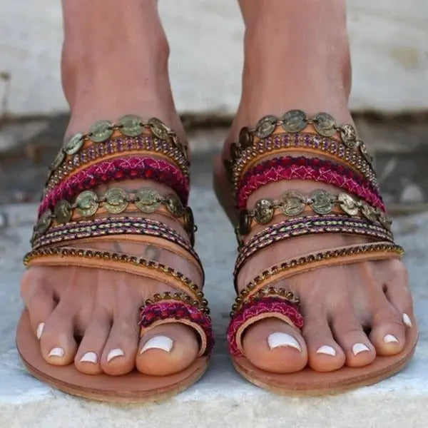 Bohemian beach sandals Elegant Emporium Bohemian beach sandals Sandals Elegant Emporium