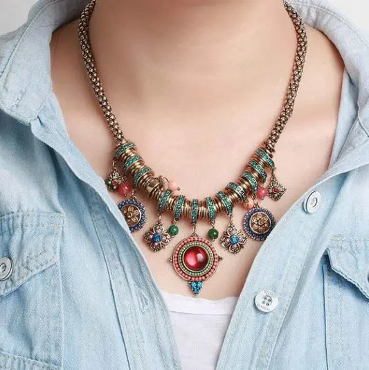 Bohemian style pendant Elegant Emporium Bohemian style pendant Blouse  Elegant Emporium