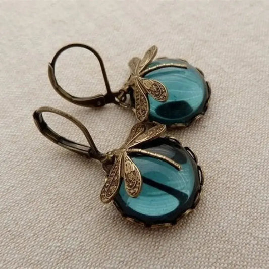 Fashion Jewelry Women's Earrings Hanging Vintage Dragonfly Pendant Earring Boho Chakra Blue Moonstone Drop Earrings For Women Wedding Charm Ethnic Jewellery Elegant Emporium Fashion Jewelry Women's Earrings Hanging Vintage Dragonfly Pendant Earring Boho Chakra Blue Moonstone Drop Earrings For Women Wedding Charm Ethnic Jewellery Earings  Elegant Emporium