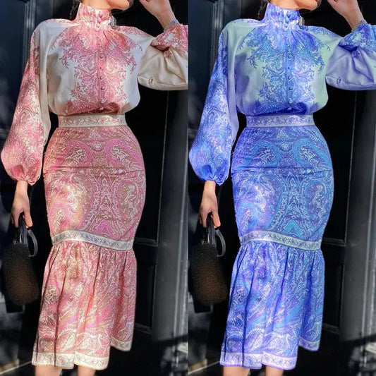 Bohemian Print Dress Elegant Emporium